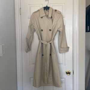 Dex Vegan Leather Trench Coat (New With Tags)